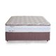 Conjunto Cama Box + Colchão Herval Bélgica Mola Smartspring Queen 158 x 198 Conjunto Box Novidade
